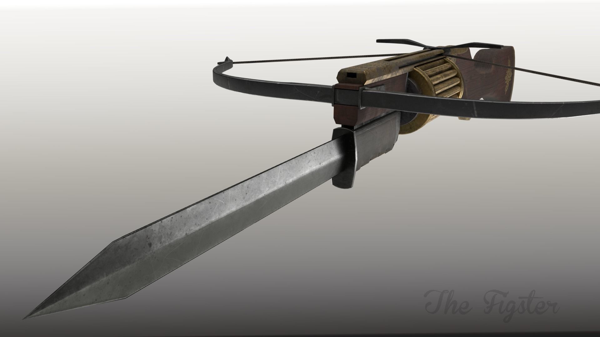 Rapid fire crossbow v04 3D model_3