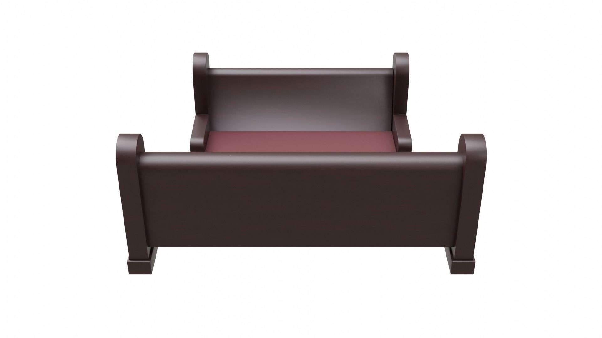Church Pew Furniture Set 3D Model Collection_10