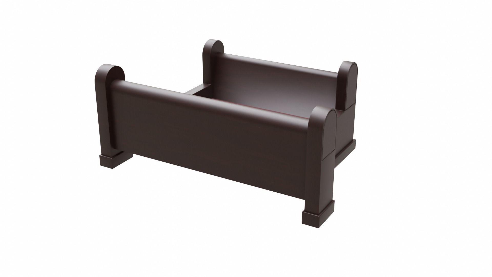 Church Pew Furniture Set 3D Model Collection_9