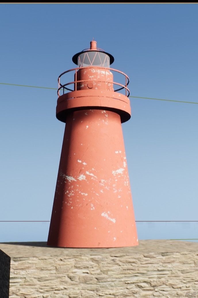 Lighthouse Model optimized Unreal Engine 4 Low-poly 3D model_4