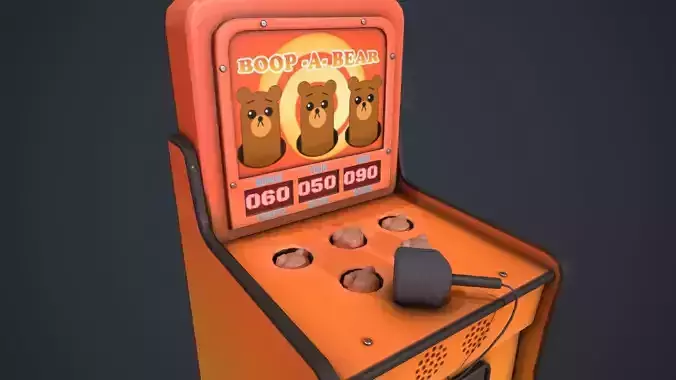 Boop-a-Bear Arcade Game Low-poly 3D model