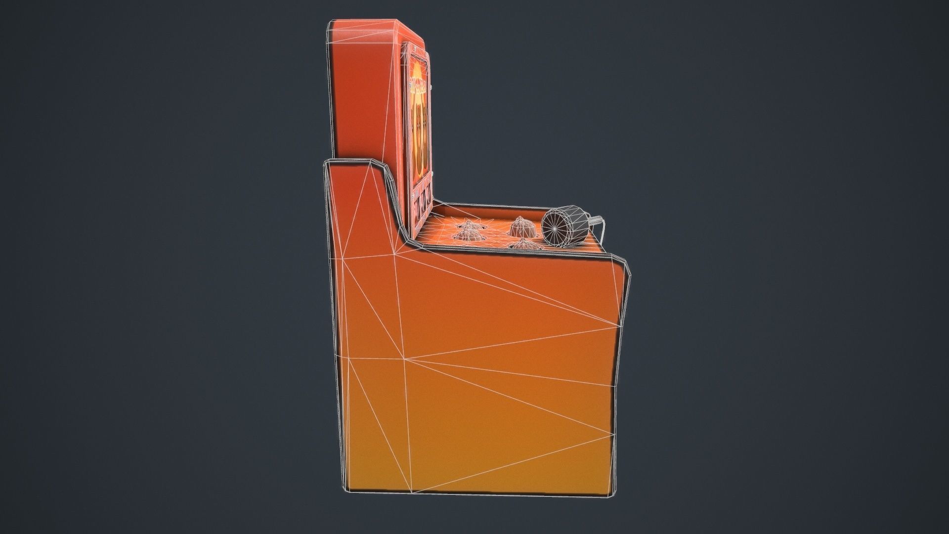 Boop-a-Bear Arcade Game Low-poly 3D model_17