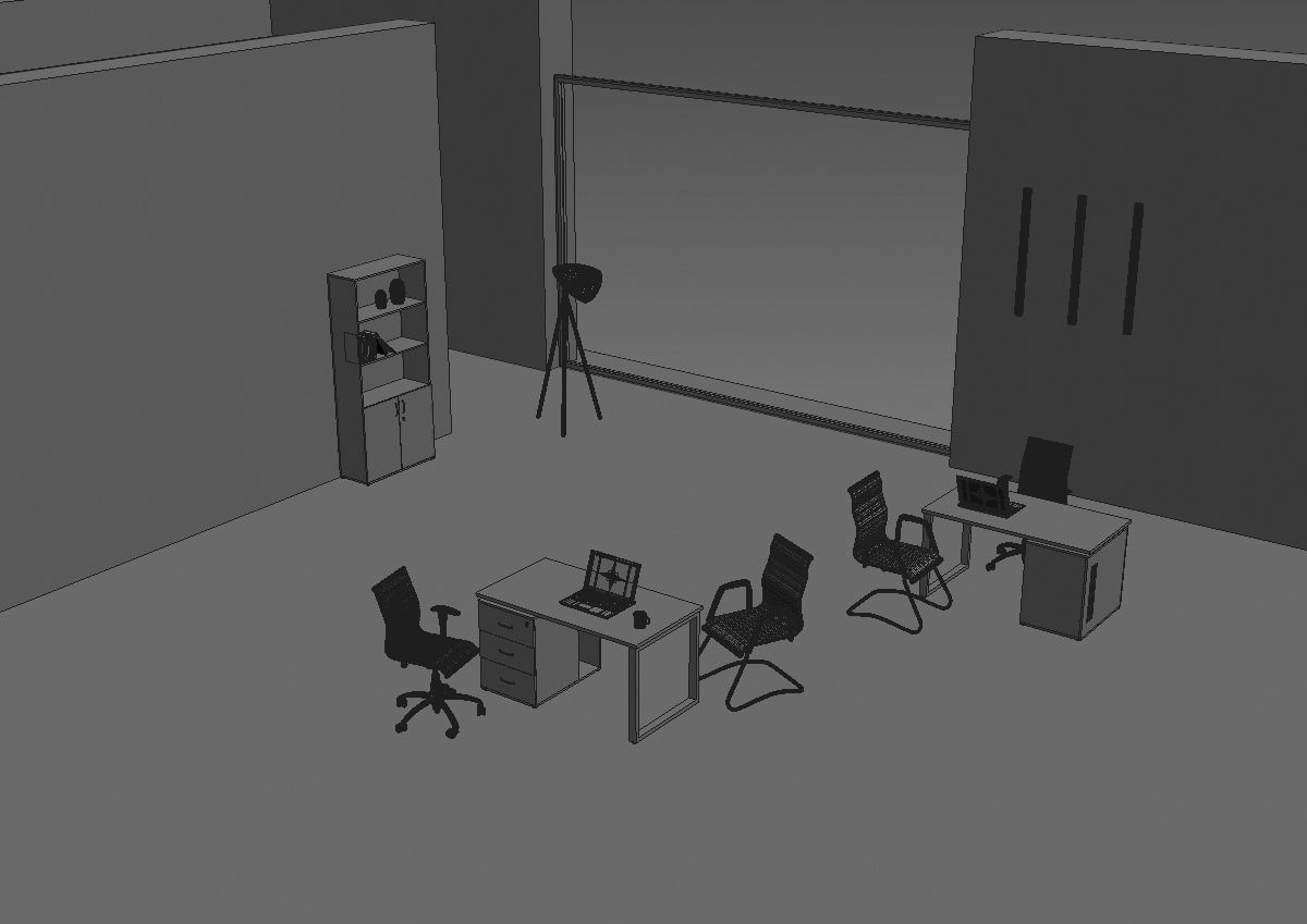 office room ed288 b06 3D model_27