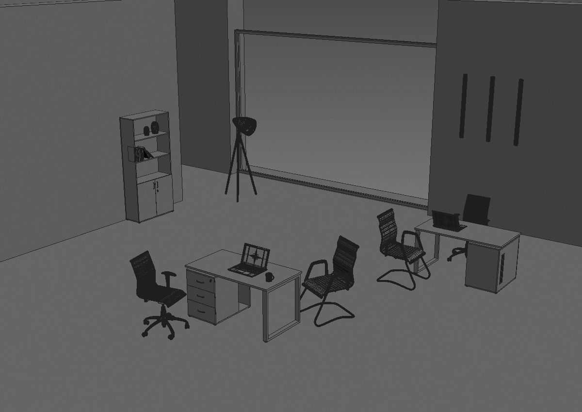 office room ed288 b06 3D model_33
