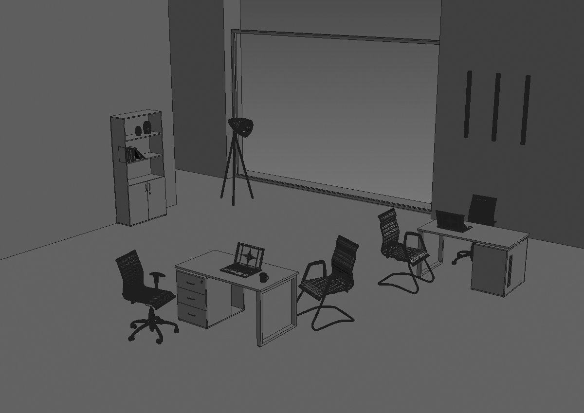 office room ed288 b06 3D model_35