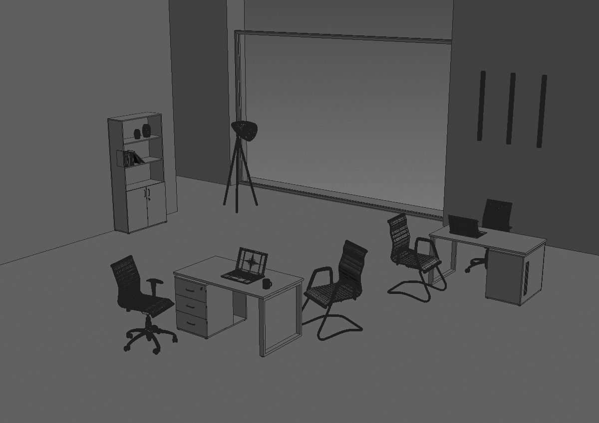 office room ed288 b06 3D model_36