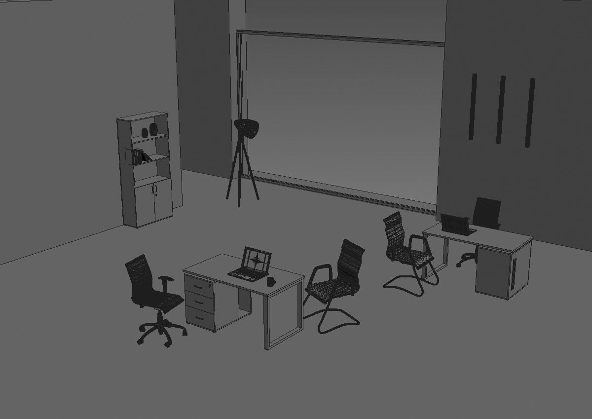 office room ed288 b06 3D model_34