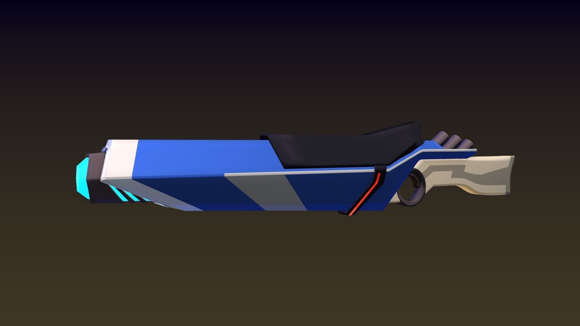 ASV SciFi Guns Volume 01 Low-poly 3D model_14