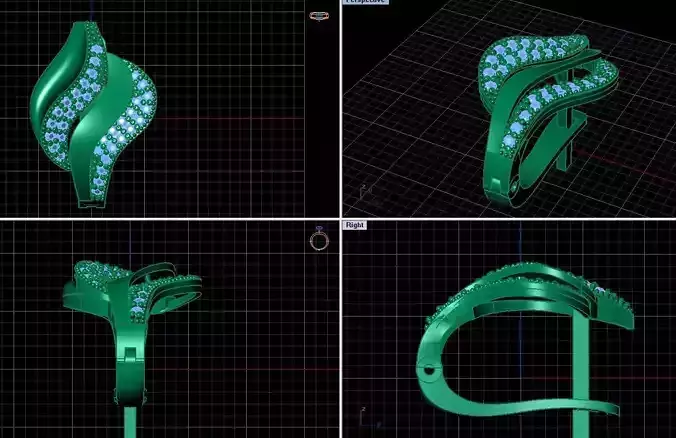 Women Earring 3D print model