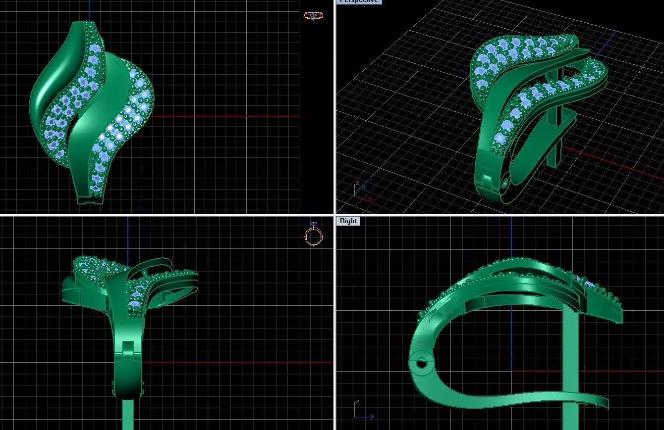 Women Earring 3D print model