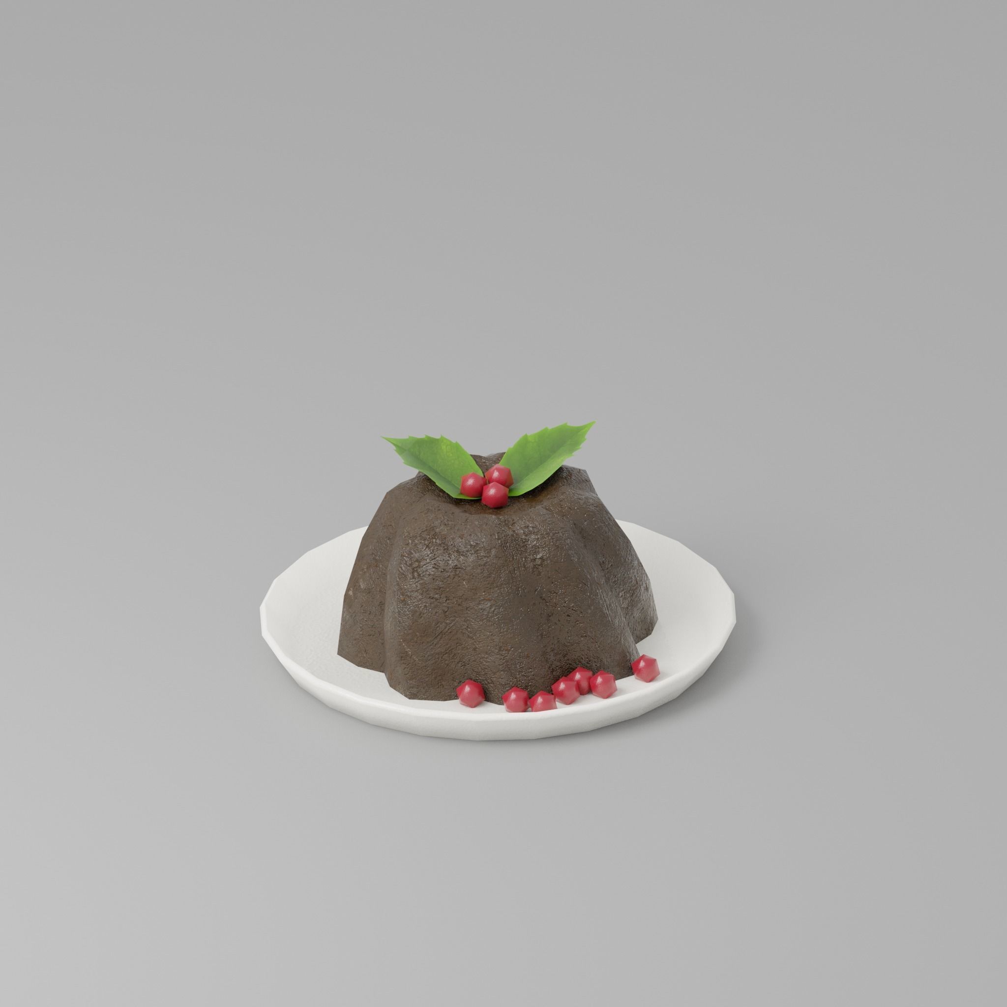 Holiday Foods pack G37 Low-poly 3D model_11