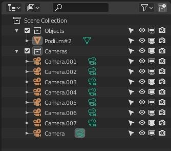Church Podium Set Low-poly 3D model_30