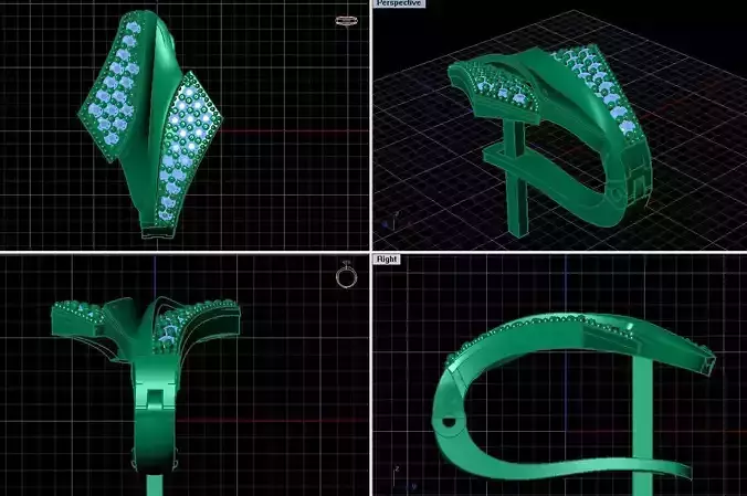 Women Earring 3D print model