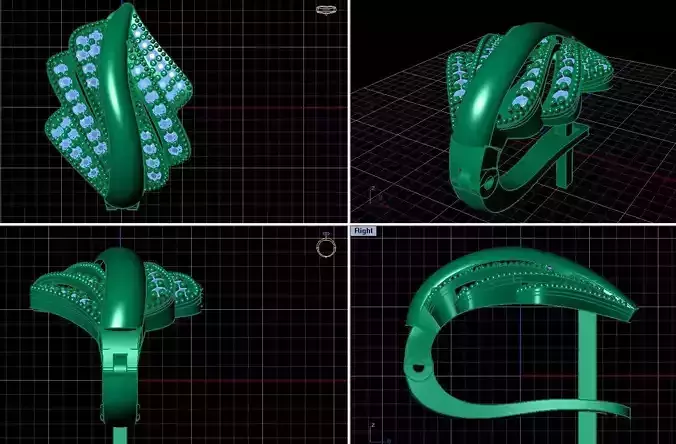 Women Earring 3D print model