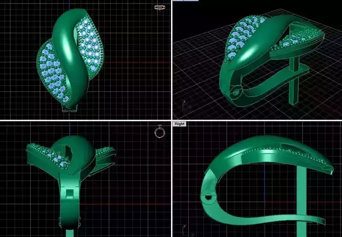 Women Earring 3D print model