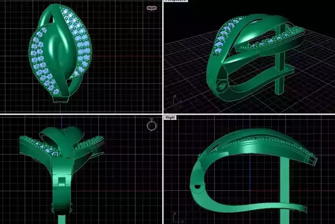 Women Earring 3D print model