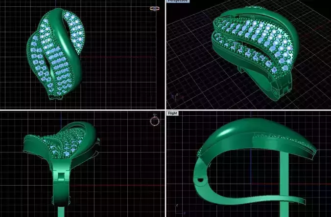 Women Earring 3D print model