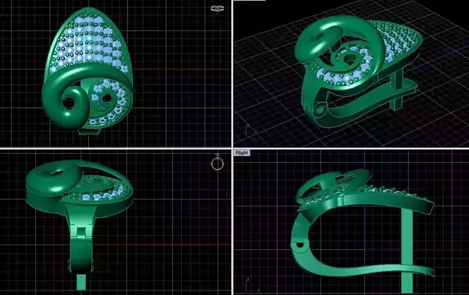 Women Earring 3D print model