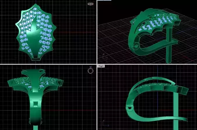 Women Earring 3D print model