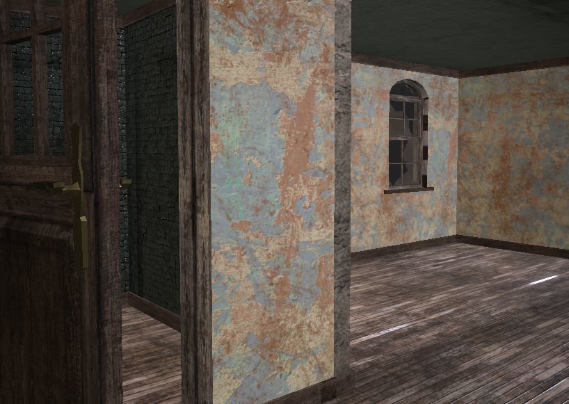 Old Motel Low-poly 3D model_4