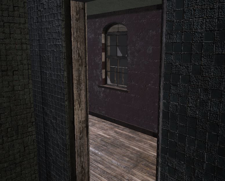 Old Motel Low-poly 3D model_5