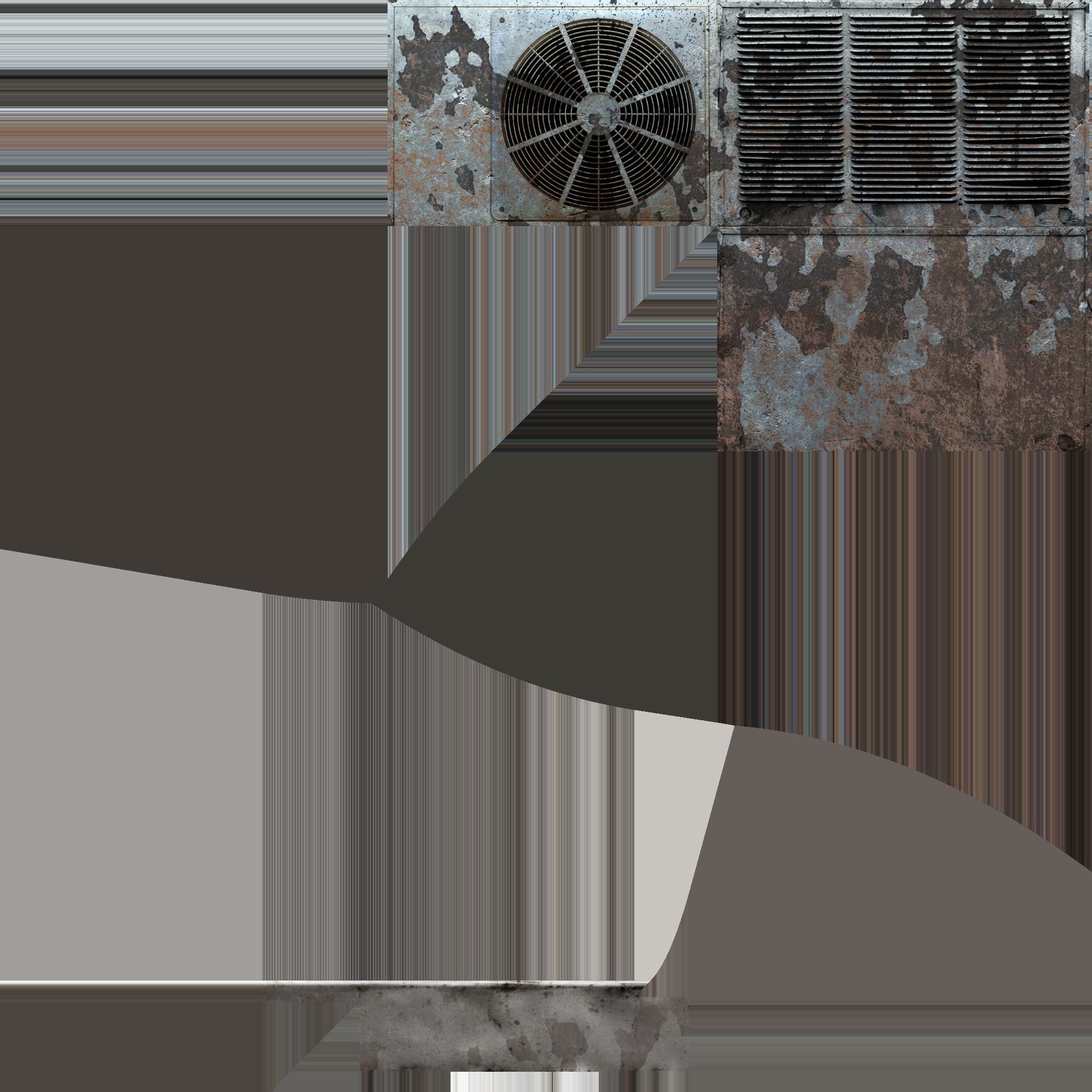 Old Motel Low-poly 3D model_6