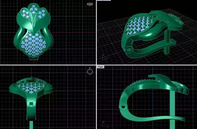 Women Earring 3D print model