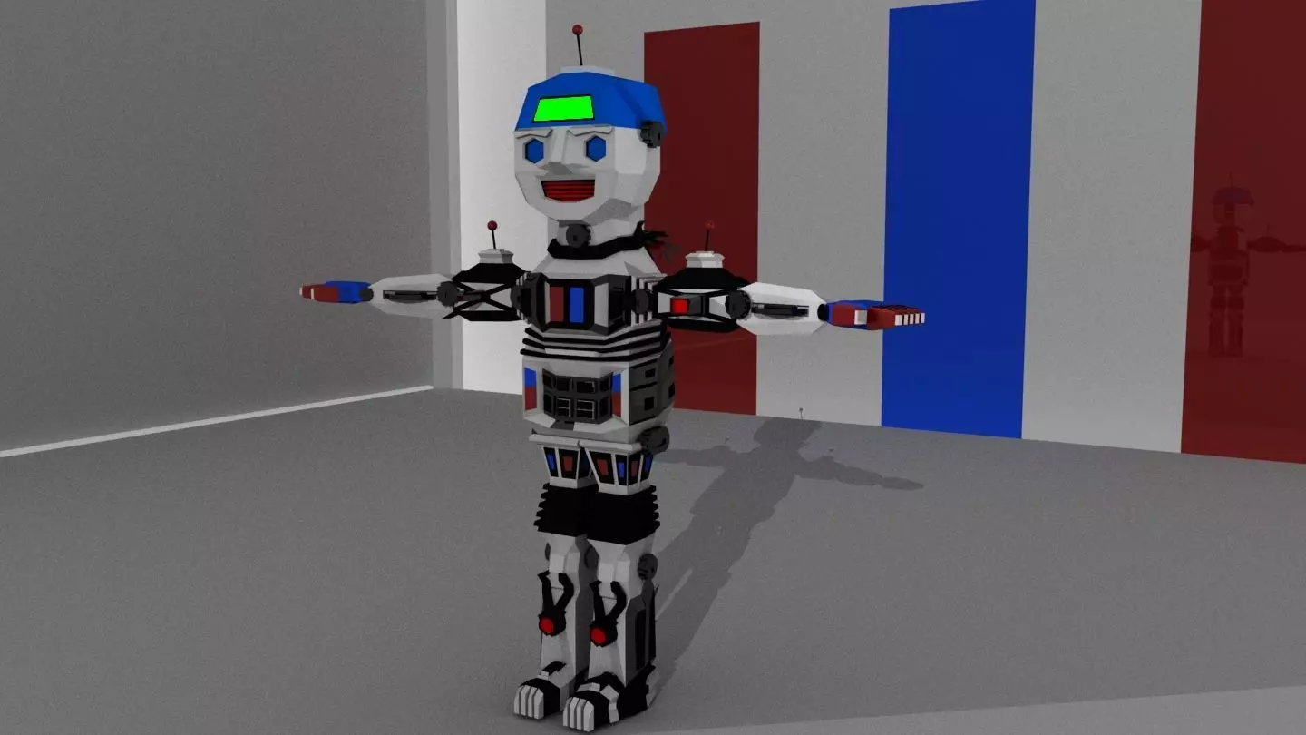 Robo-joe robot Low-poly 3D model