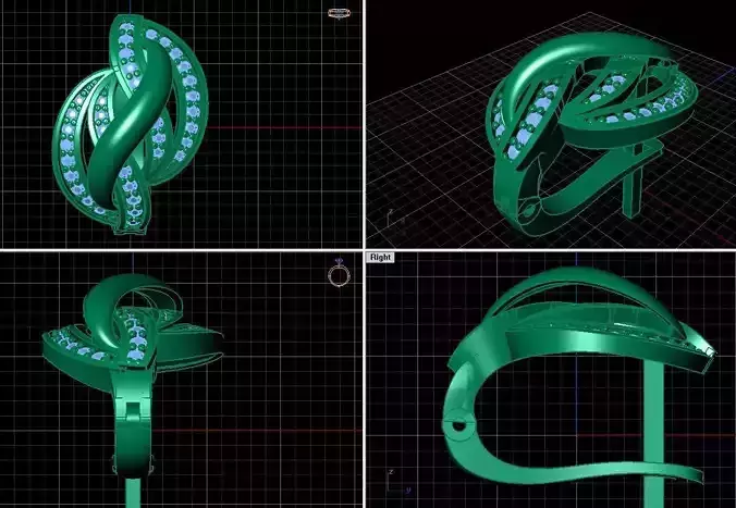 Women Earring 3D print model