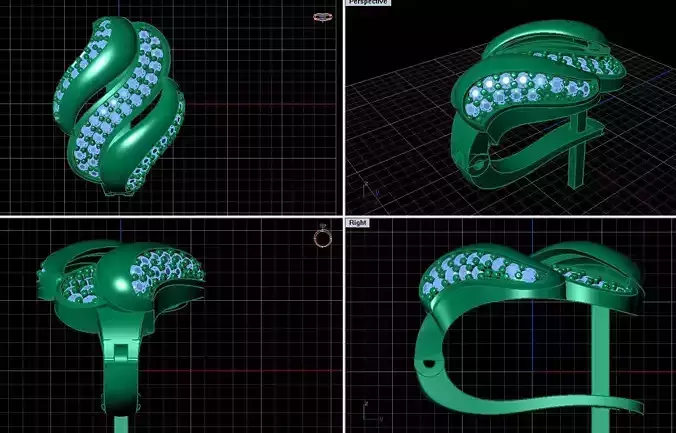 Women Earring 3D print model