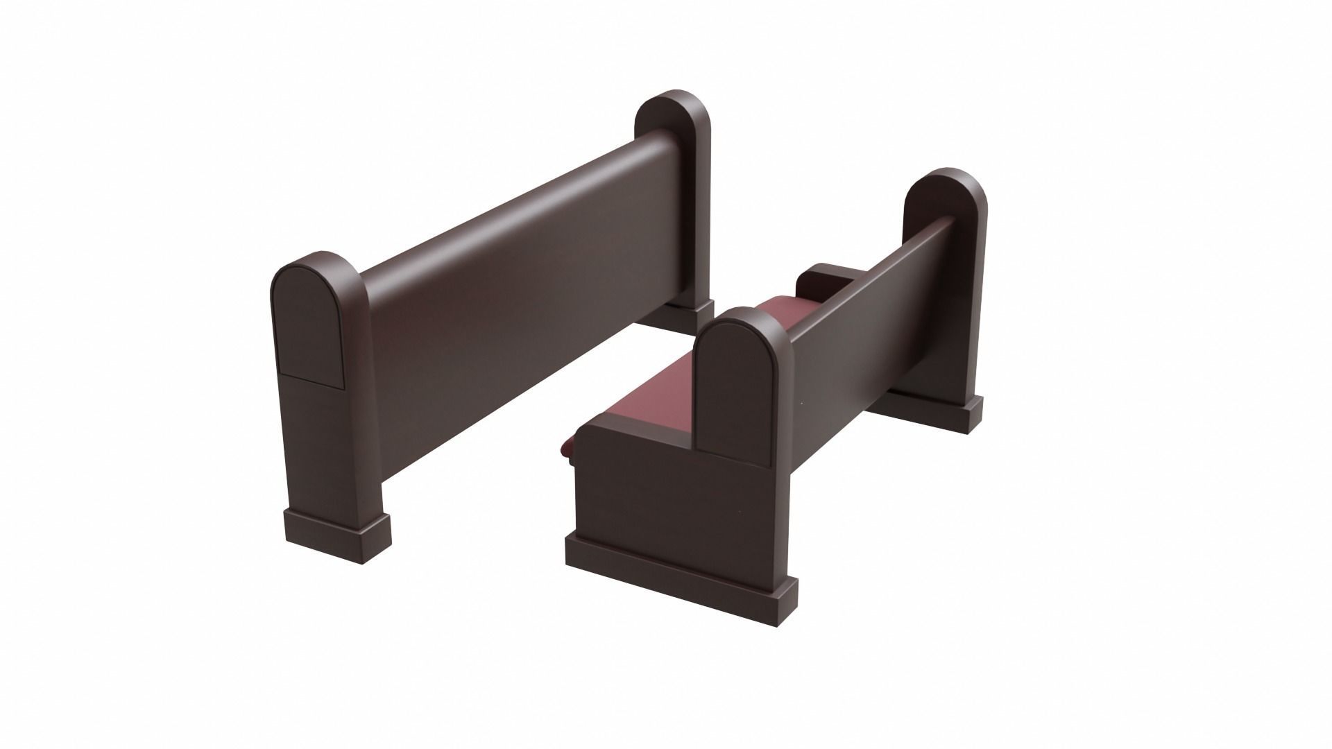Church Furniture Asset Collection Low-poly 3D model_18