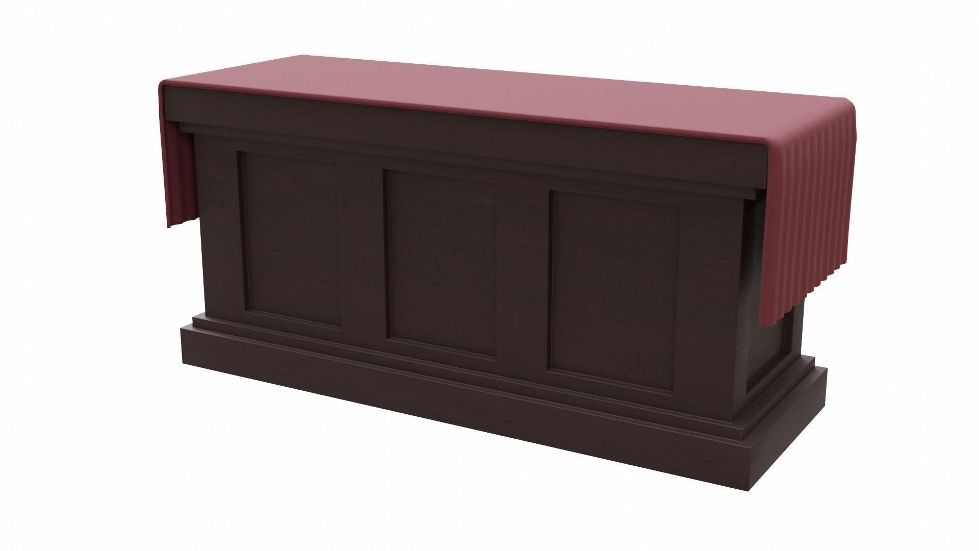 Church Furniture Asset Collection Low-poly 3D model_5