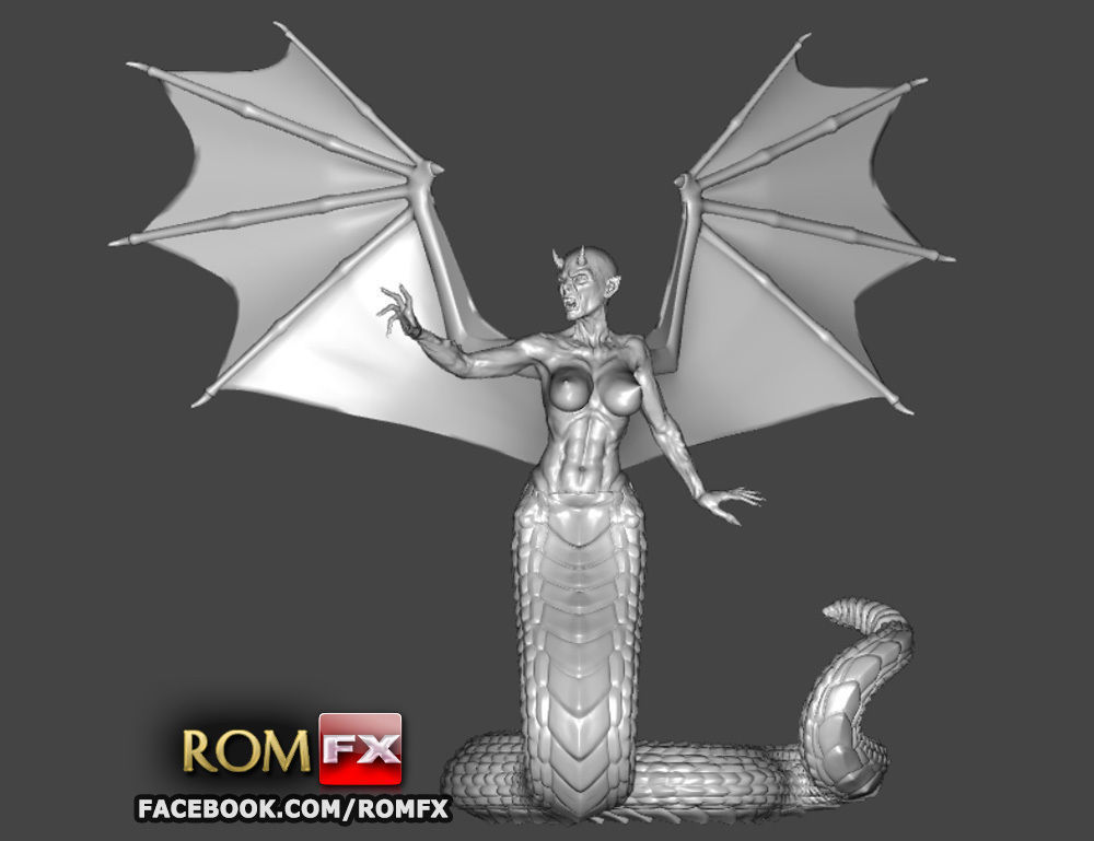 Demonia Creepy Figure Printable 3D print model_1