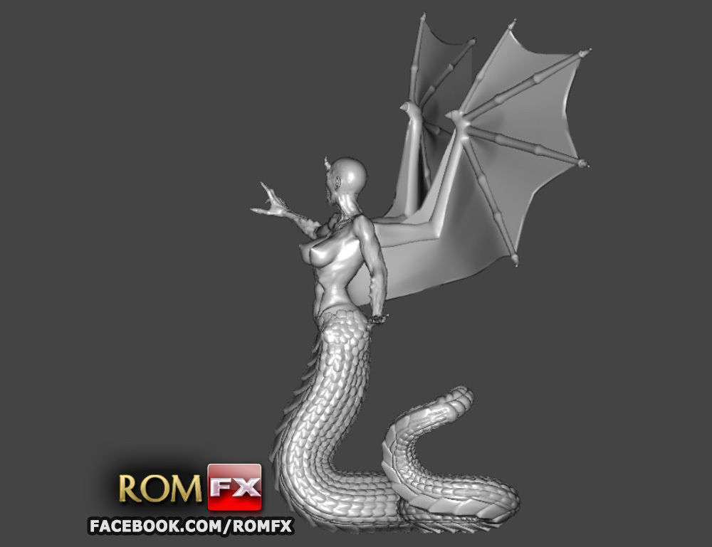 Demonia Creepy Figure Printable 3D print model_2