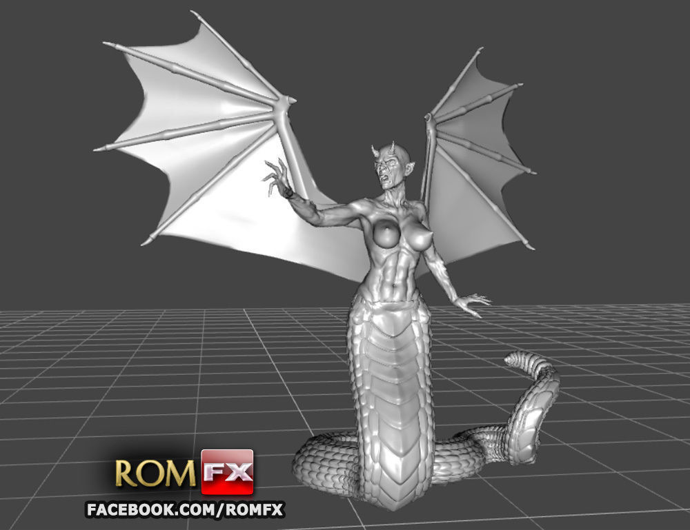 Demonia Creepy Figure Printable 3D print model_6