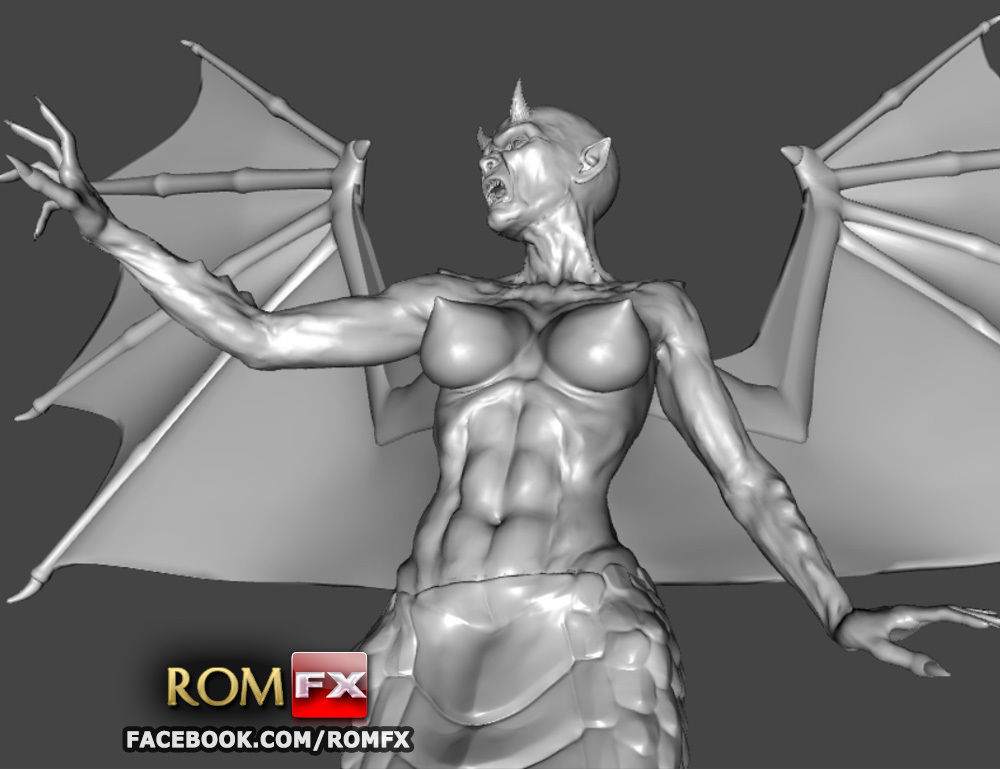 Demonia Creepy Figure Printable 3D print model_8