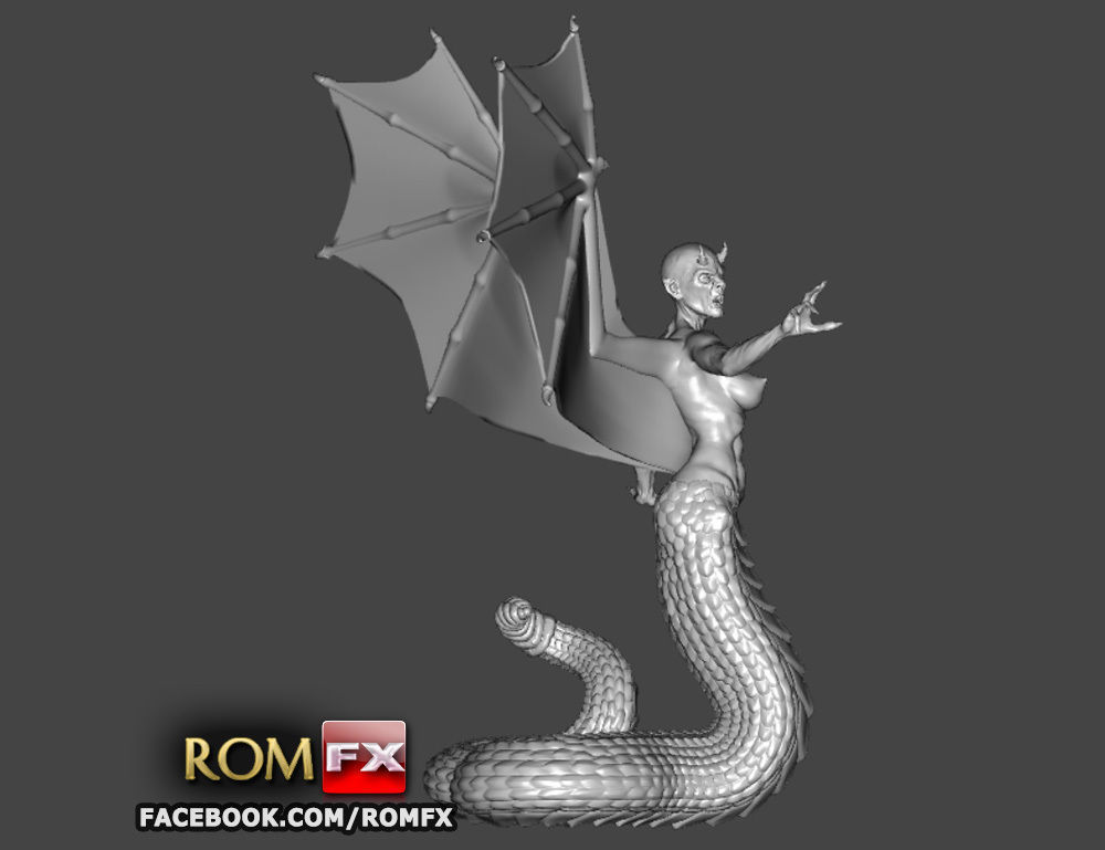 Demonia Creepy Figure Printable 3D print model_3