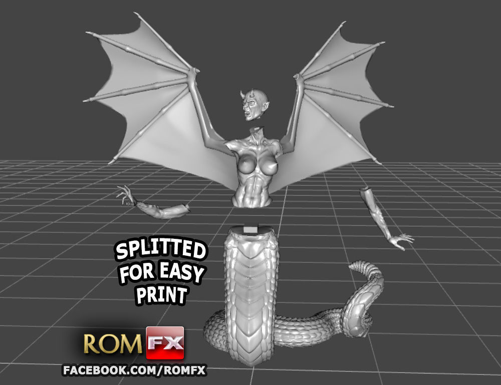 Demonia Creepy Figure Printable 3D print model_19