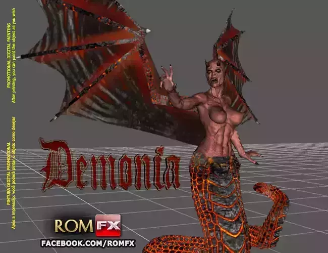 Demonia Creepy Figure Printable 3D print model