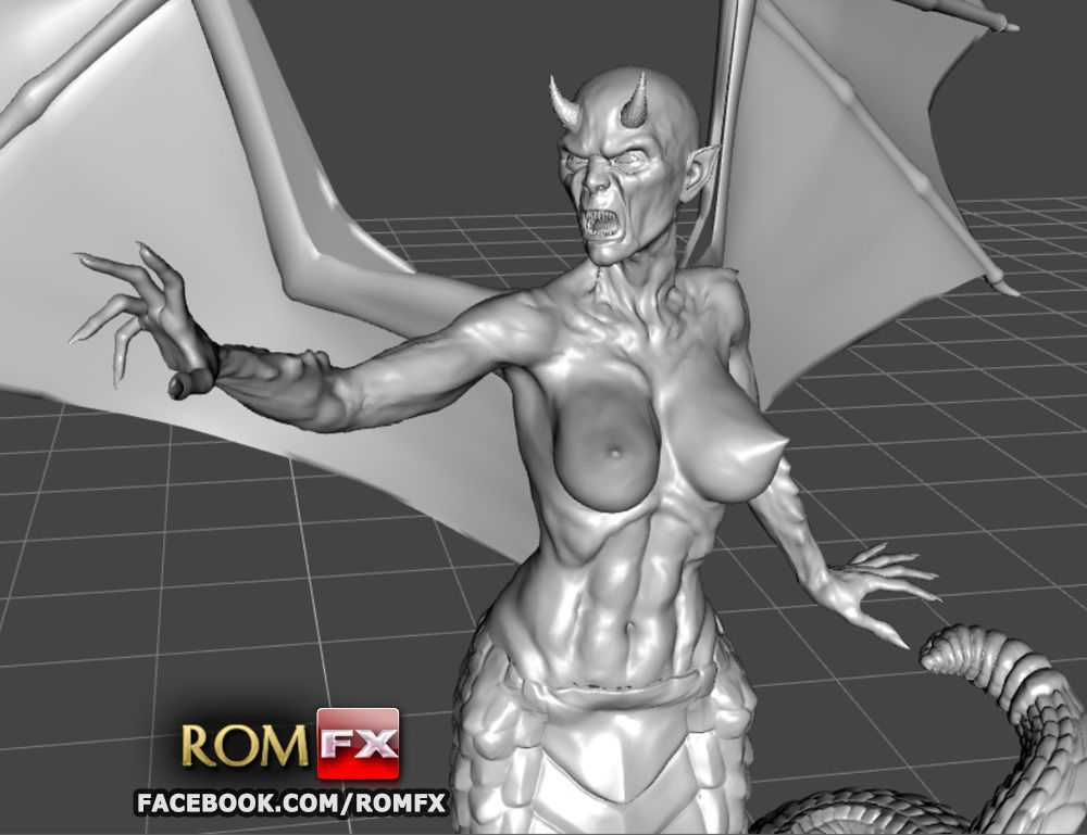 Demonia Creepy Figure Printable 3D print model_17