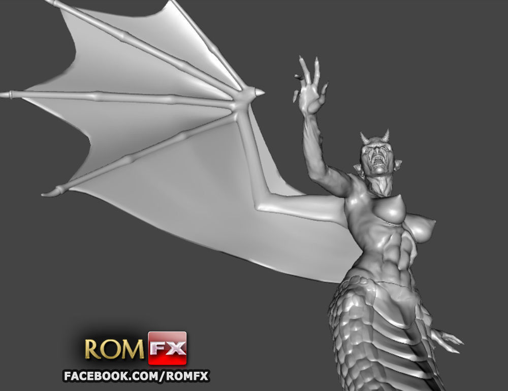 Demonia Creepy Figure Printable 3D print model_11