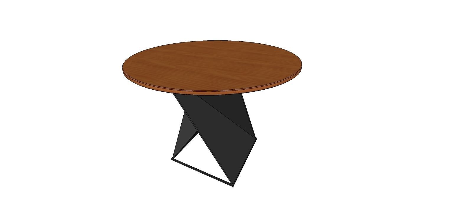 modern table 3D deign Low-poly 3D model_2
