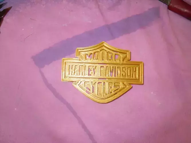 Harley-Davidson cookie cutter badge