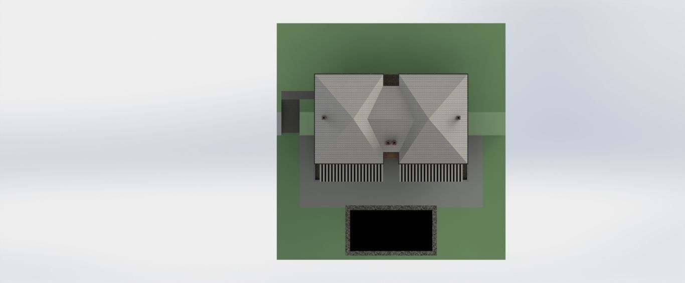 house front of machine 3D model_3