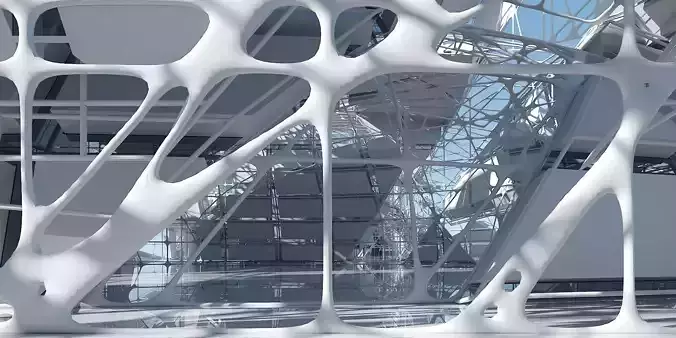 Futuristic Architectural Interior 14