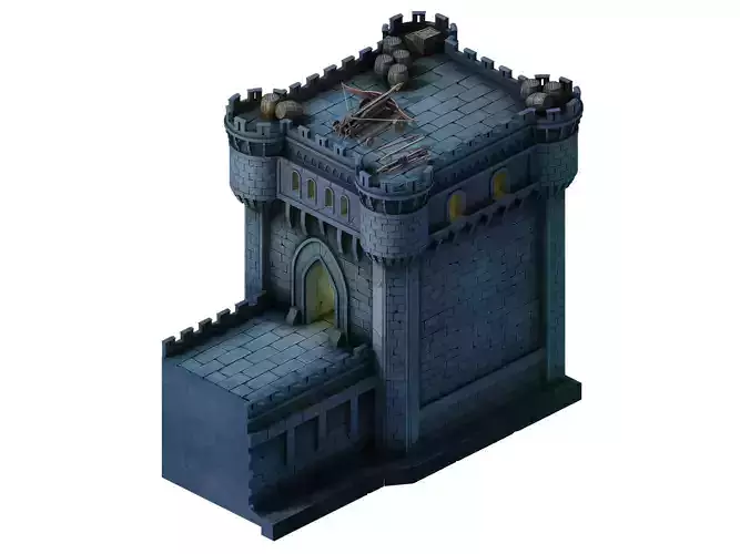 Tang Evil Creatures - Walls - Fortress 01