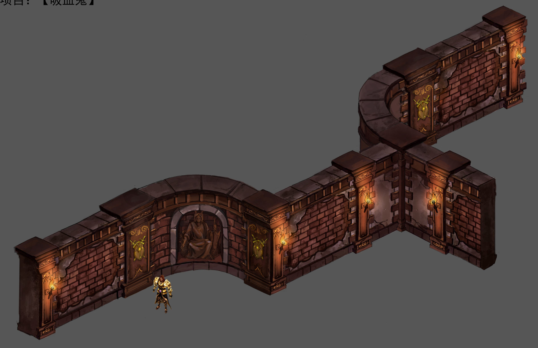 Tang Evil creatures - wall 01 3D model_4