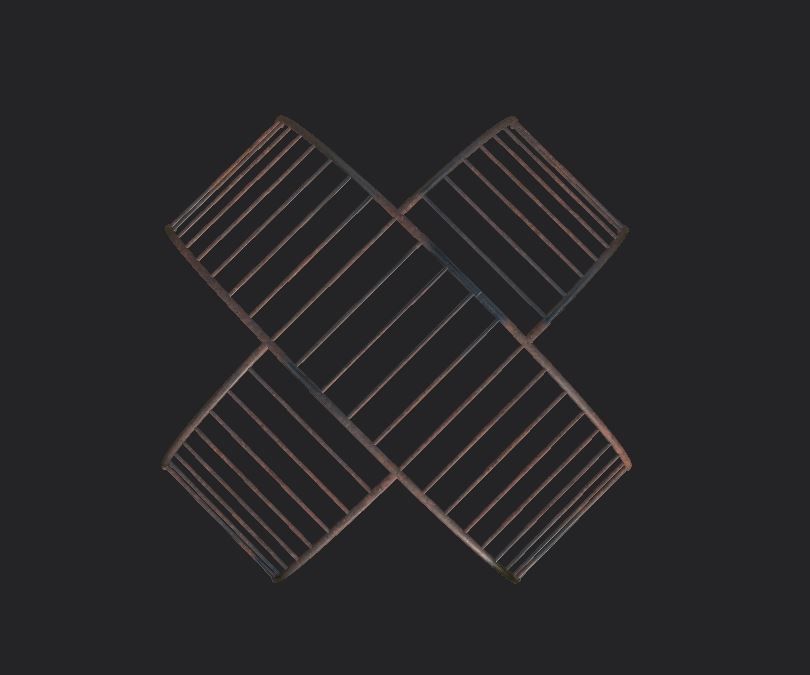 Jungle Gym Low-poly 3D model_2