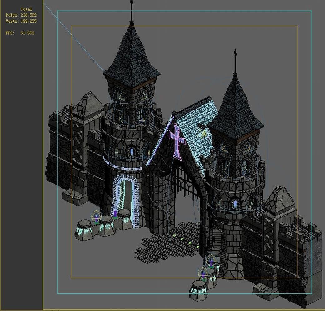 Tang Evil Creatures - Gates 08 3D model_1