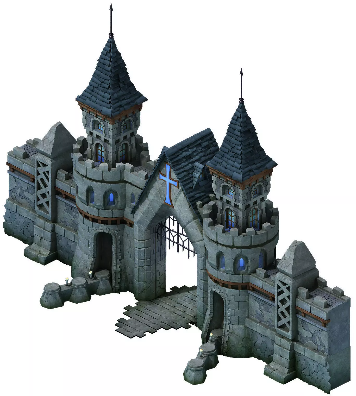 Tang Evil Creatures - Gates 08 3D model_0